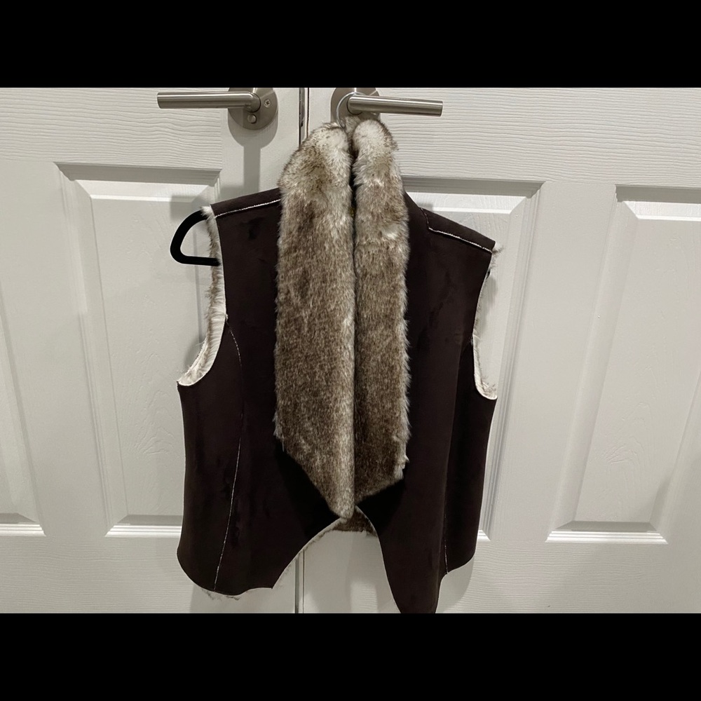 New Without tags C and C Faux Fur Vest